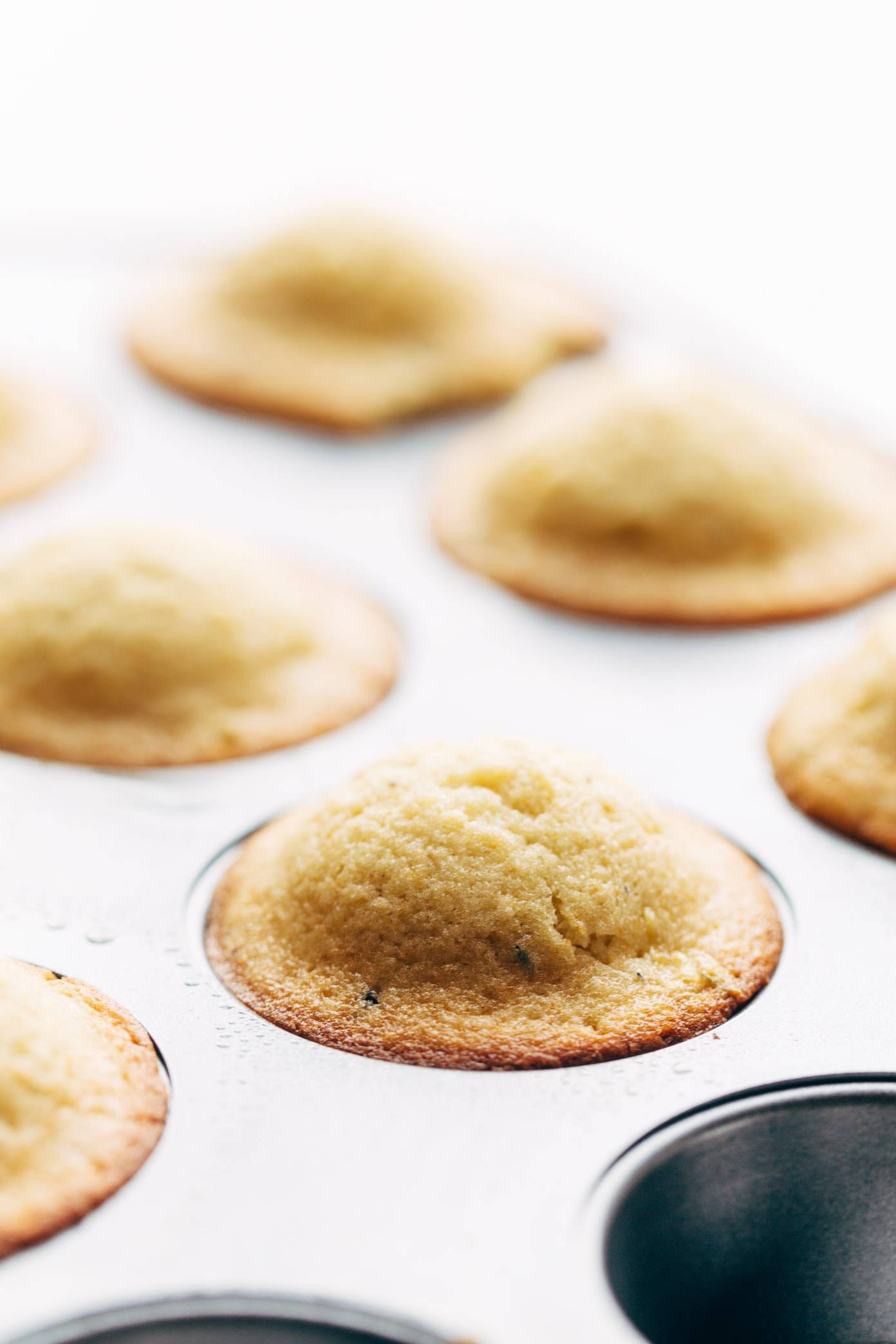 Lemon Lavender Muffins ♡ springy and light, muffin meets spa. perfect for Mother's Day brunch! | pinchofyum.com