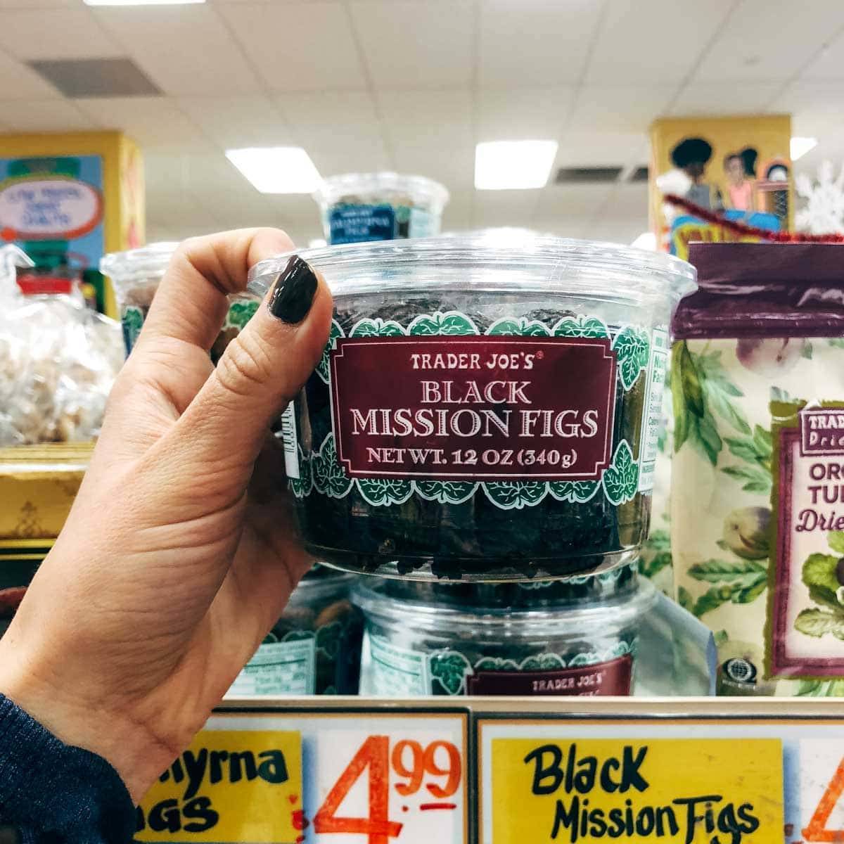 black mission figs in a container