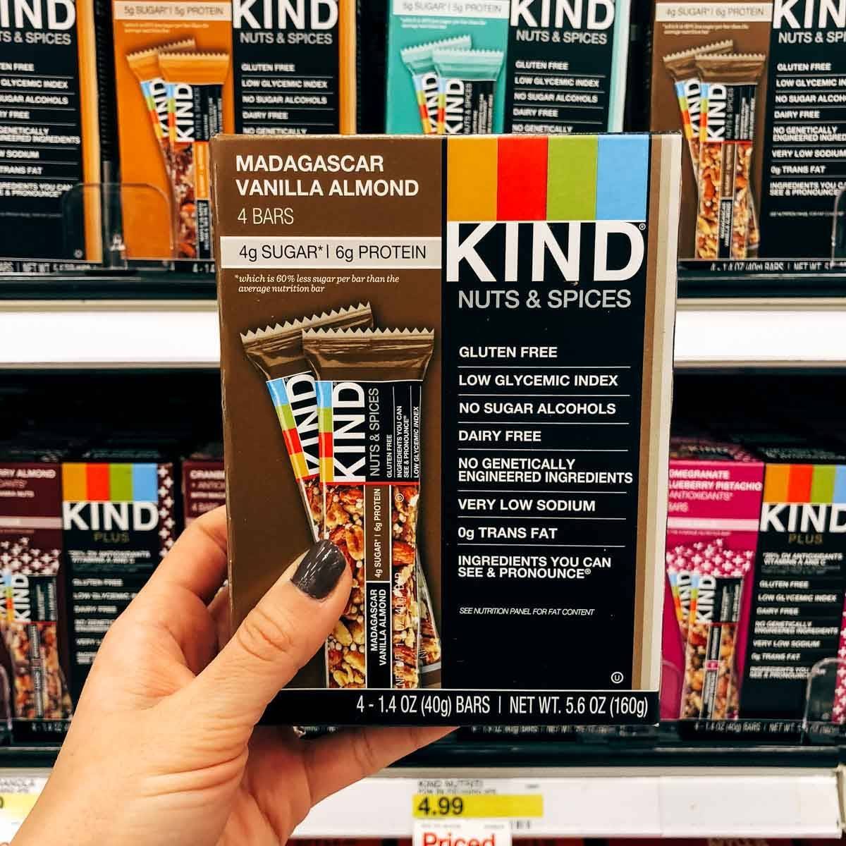 kind granola bars in a box