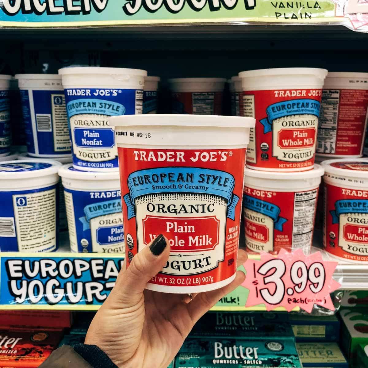 organic plain whole milk yogurt