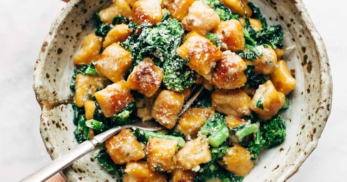 Sweet Potato Gnocchi with Broccoli Rabe and Garlic Sage