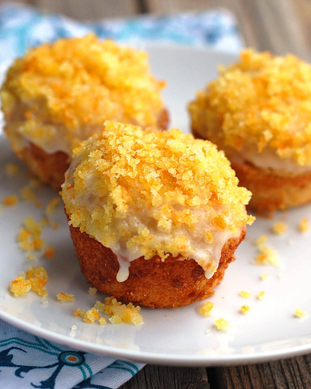 Glazed Orange Muffins Recipe - Pinch of Yum